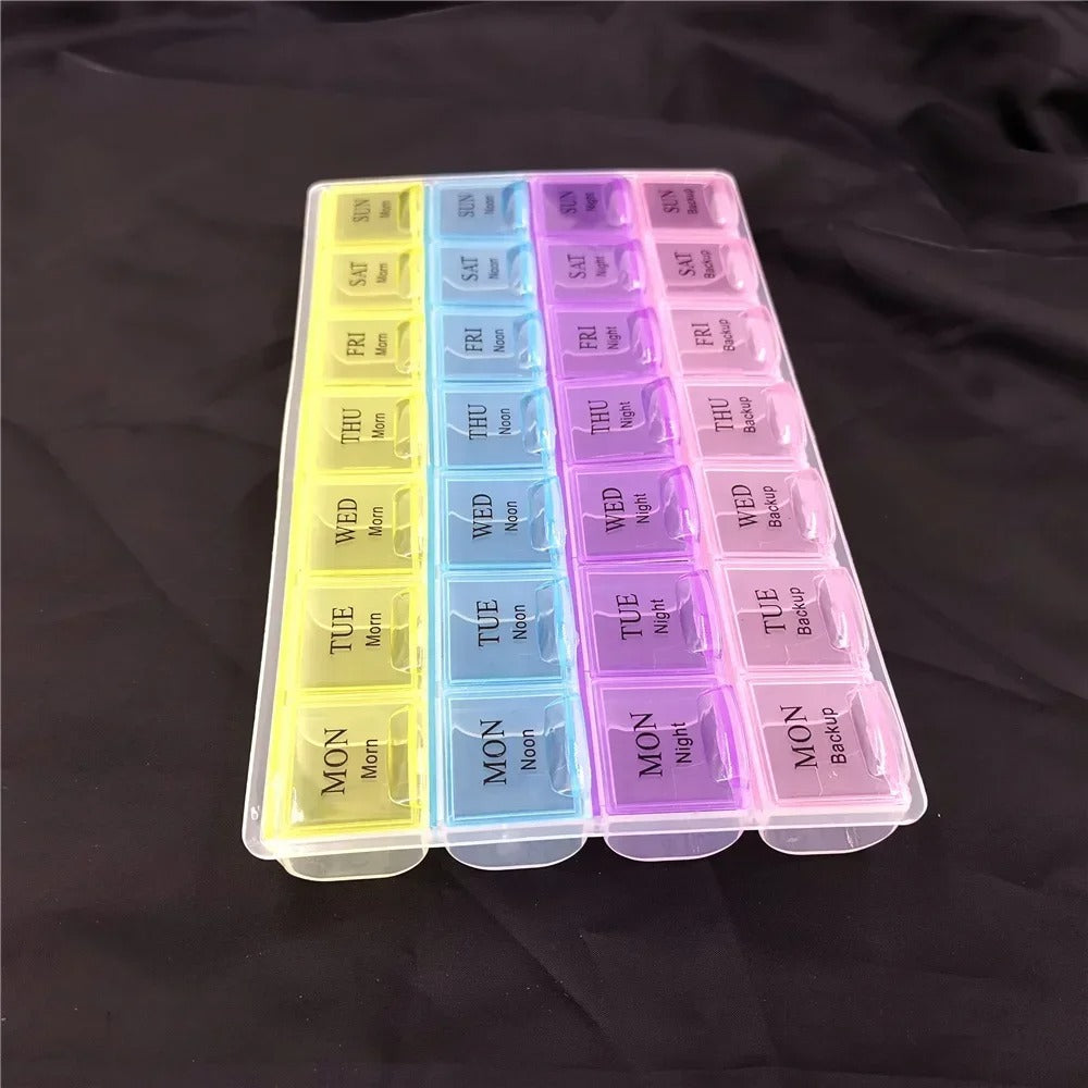 Weekly 7 Days Tablet Pill Box Holder Medicine Storage Organizer Container Case