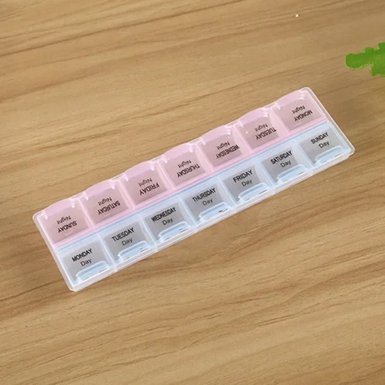 Weekly 7 Days Tablet Pill Box Holder Medicine Storage Organizer Container Case