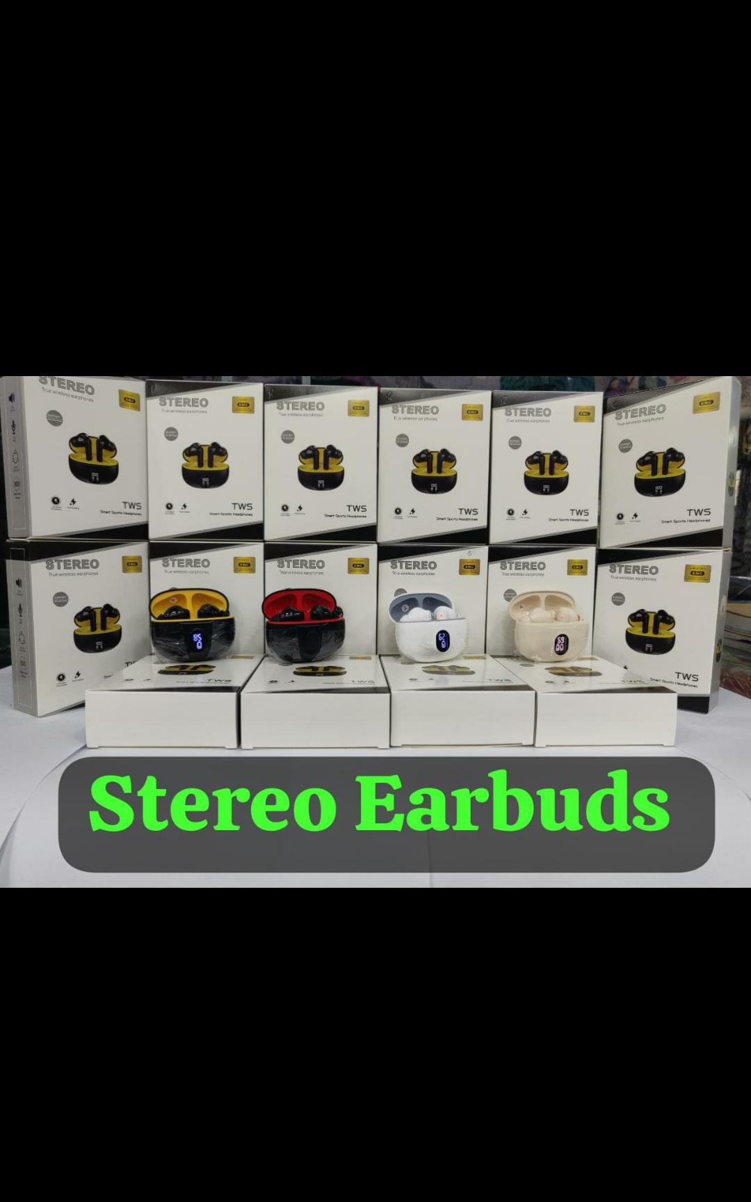 🎶 True Wireless Stereo (TWS) Earbuds – Noise Isolating, Rechargeable
