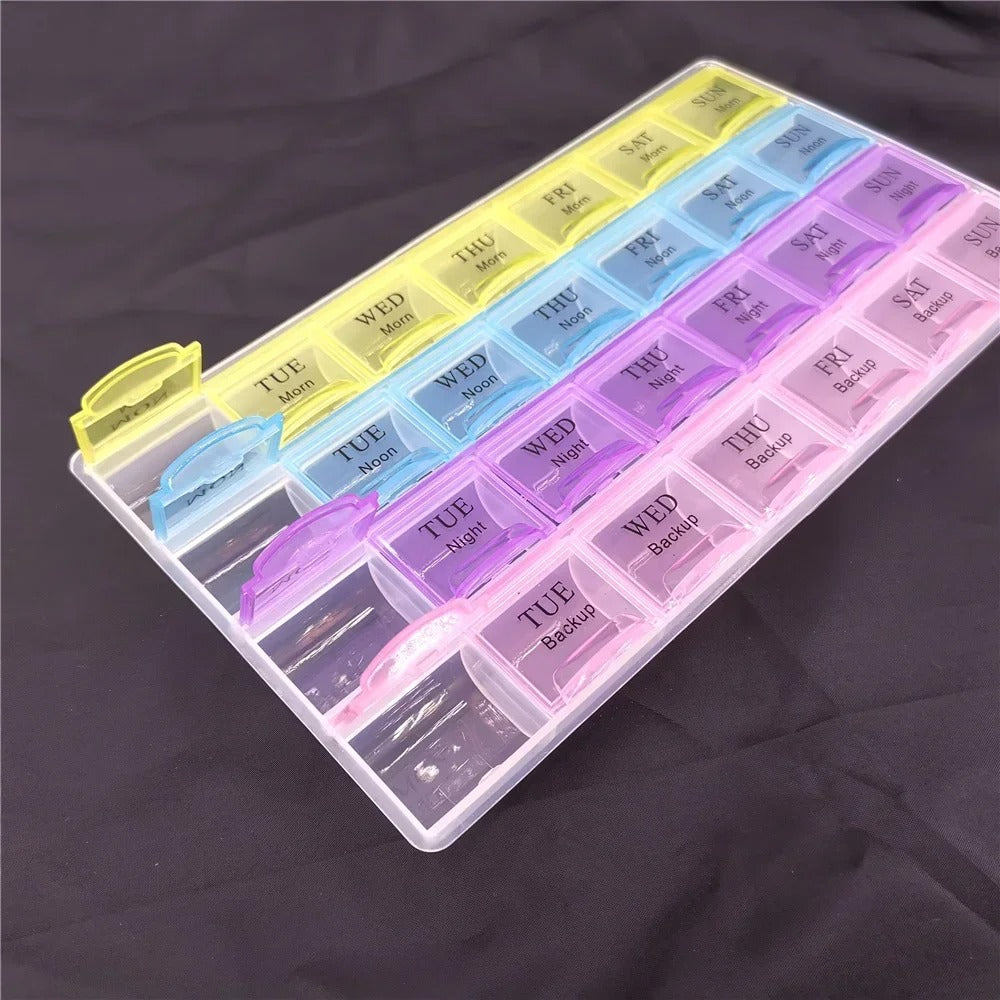 Weekly 7 Days Tablet Pill Box Holder Medicine Storage Organizer Container Case