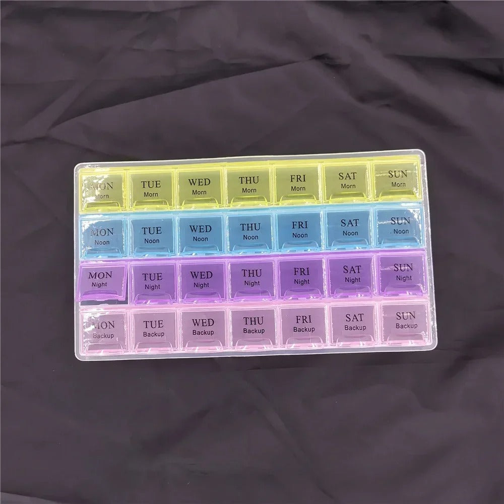 Weekly 7 Days Tablet Pill Box Holder Medicine Storage Organizer Container Case