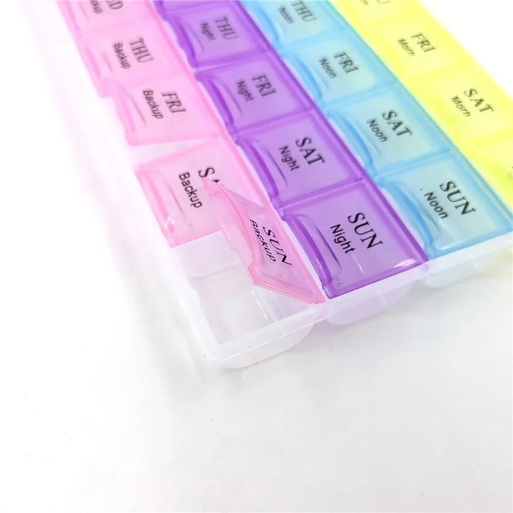 Weekly 7 Days Tablet Pill Box Holder Medicine Storage Organizer Container Case