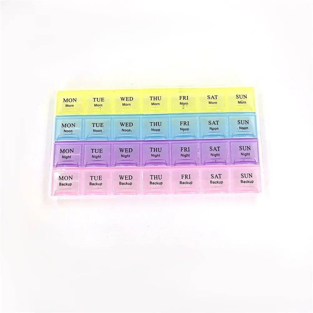 Weekly 7 Days Tablet Pill Box Holder Medicine Storage Organizer Container Case