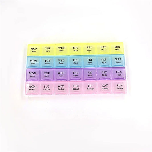 Weekly 7 Days Tablet Pill Box Holder Medicine Storage Organizer Container Case
