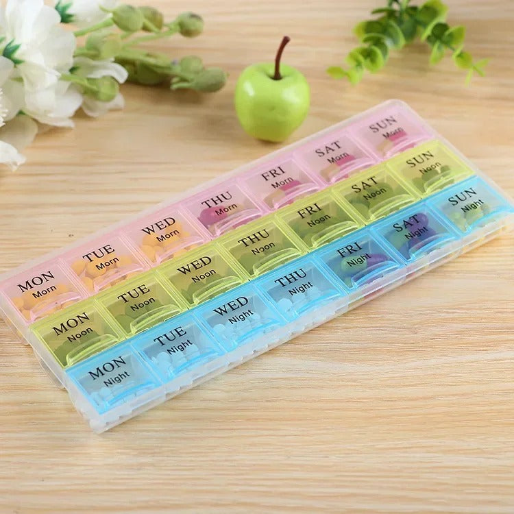 Weekly 7 Days Tablet Pill Box Holder Medicine Storage Organizer Container Case